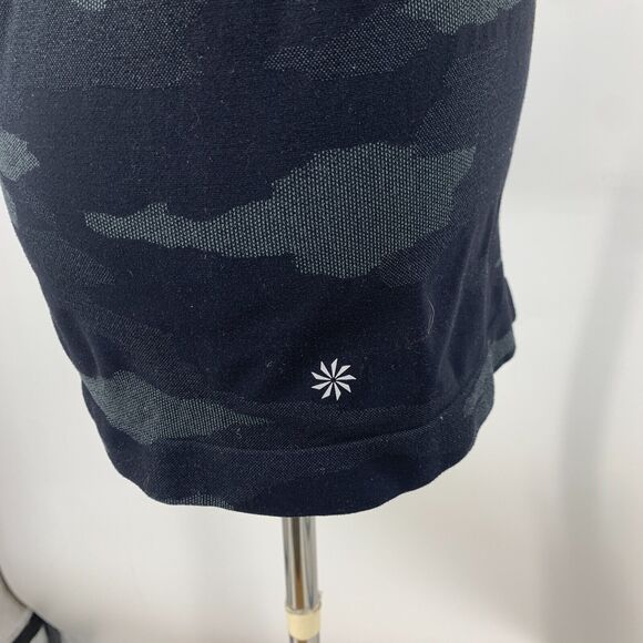 Athleta Speedlight Tank Top Womens S Black Camo Seamless Racerback Nylon Blend - Picture 5 of 13